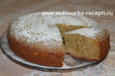 Кекс на йогурте в мультиварке