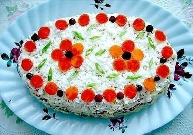 Салат «Печенка под шубой»