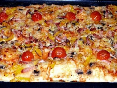 Пицца тонкая