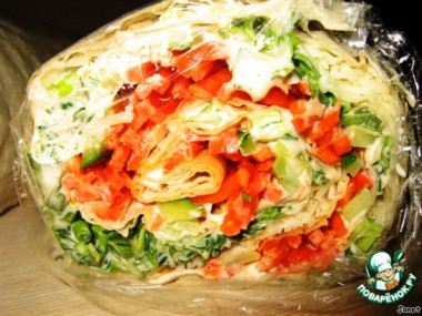 Закусочный рулет к шашлыку