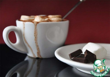 Горячий шоколад со снежками