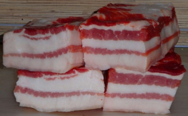 Быстрая засолка сала