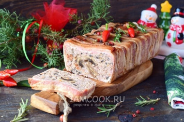 Террин с грибами