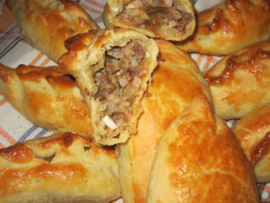 Пирожки на пресном тесте рассольные