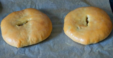 Лепешки дрож. с мясом