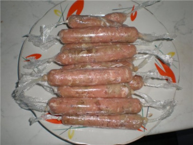 Сосиски домашние