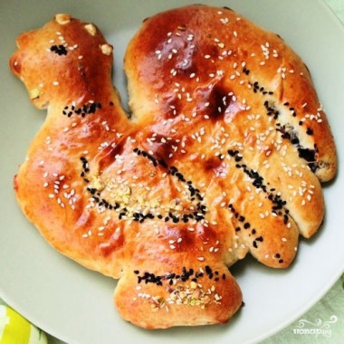 Пирог- петух с маком