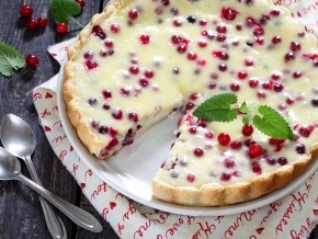 Пирог с клюквой