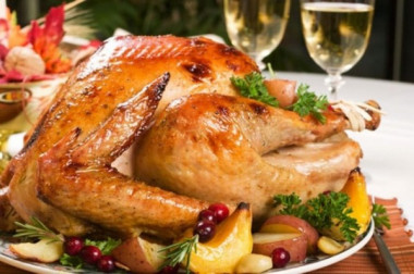 Курица на бутылке