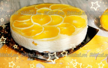 творожный торт с апельсинами