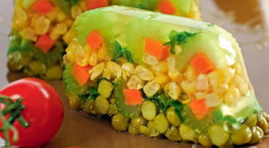 Заливное из овощей