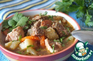 Густой немецкий суп "Пихельштайнер" Источник: http://www.povarenok.ru/recipes/show/103304/