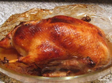Запеченная утка в рукаве