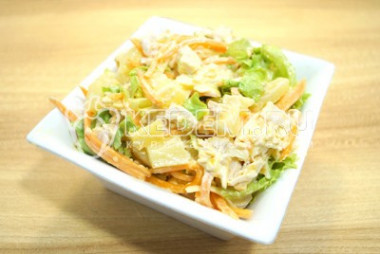 Салат с куриной грудкой