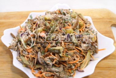 Салат «Зимушка» с печенью