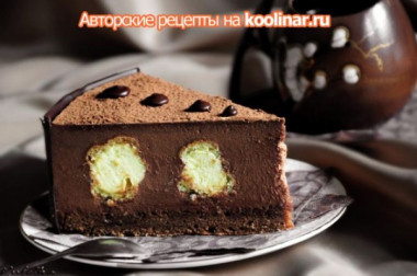 Шоколадно-ванильный торт "Облака в небо спрятались..."