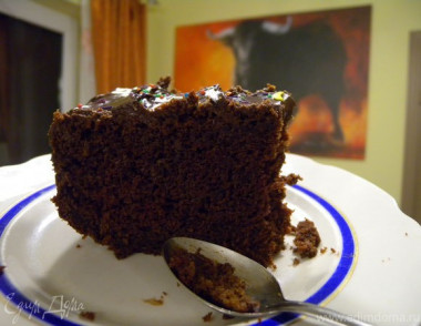 Шоколадный торт на кипятке