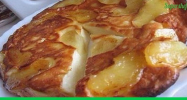 Заливной пирог с фаршем