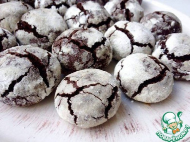 Шоколадное печенье "Трещинки"