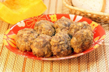 Мясные котлеты с тыквой