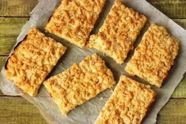 Тертый творожник