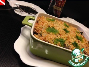 Кассероль с черным рисом