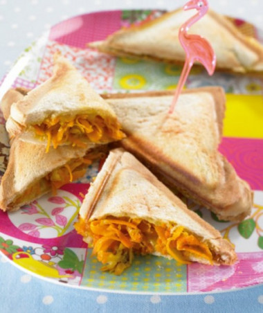 Käse-Möhren-Sandwich