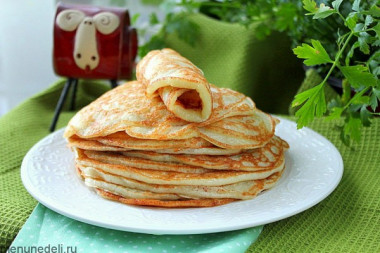 Блины на дрожжах как в детском саду