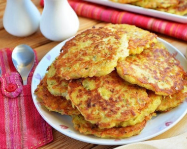 Драники с ветчиной и сыром