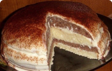 Простой тортик на кефире