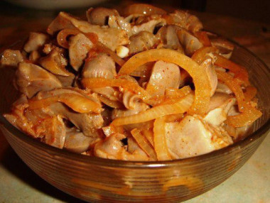 Куриные желудки по-корейски