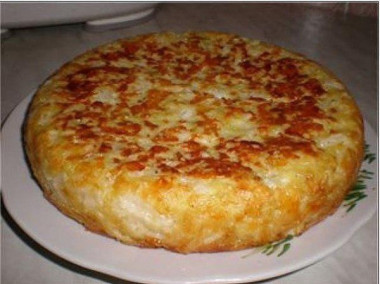 Шарлотка с капустой