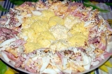 Салат "Гнездо"