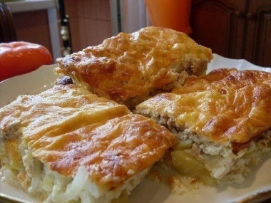 Запеканка с рыбной консервой