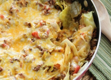 Капустная запеканка с фаршем