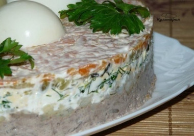 Салат с печенью