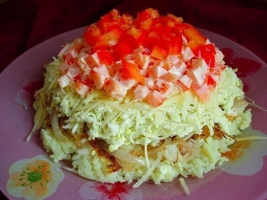 Простой овощной салатик