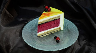 Торт "Смородина-мята"