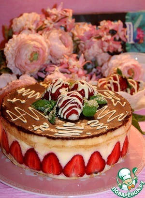 Бисквитный торт "Фрезье"