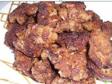 Вкусная куриная печень в хрустящем кляре