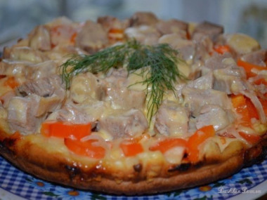 Пицца, жареная на сковороде