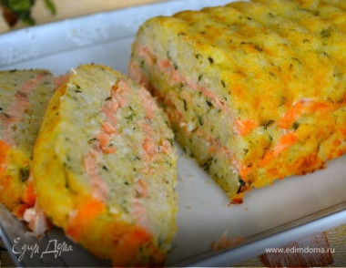 рисовая запеканка с лососем
