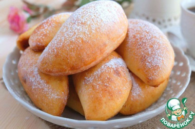 творожные пирожки с джемом