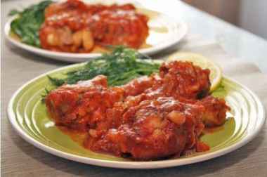 Чахохбили из курицы (куриных голеней)