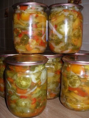 Зеленые помидоры закусочные