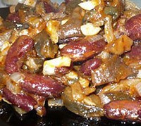 Салат с фасолью и грибами