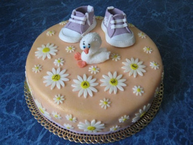 Молочная сахарная мастика для украшения тортов