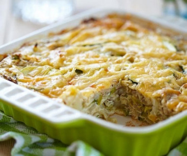 Капустная запеканка с мясом