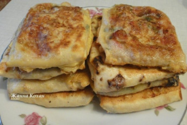 Пирожки в лаваше