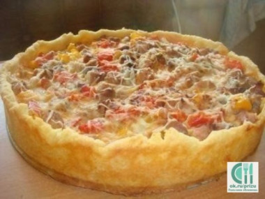 МЯСНОЙ ПИРОГ картофельное тесто